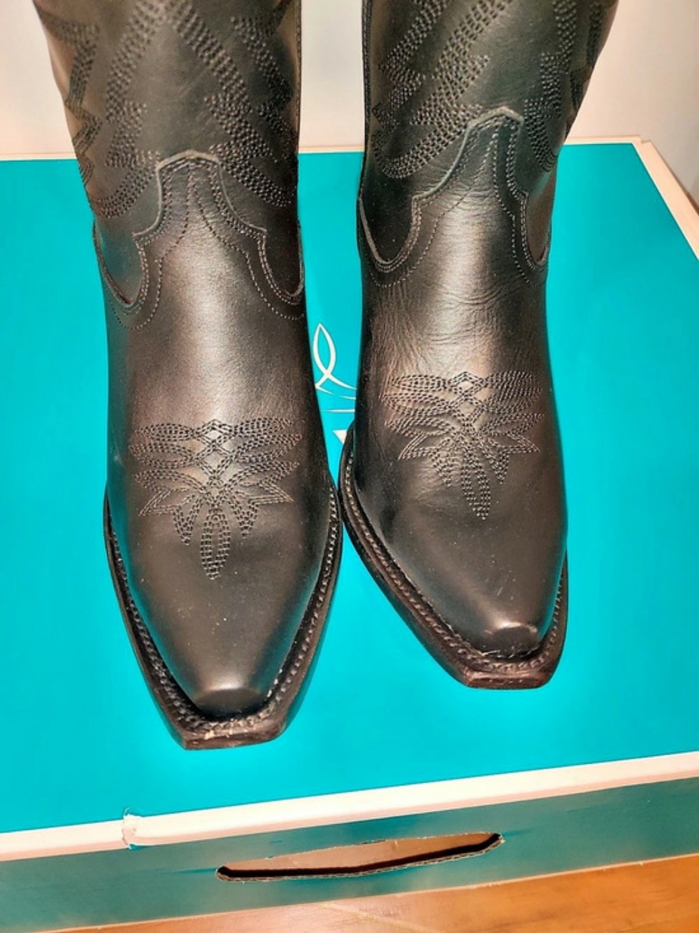 Lane Boots Smokeshow Cowboy Cowgirl Boots Jet Black US 8 NWT - Picture 6 of 10